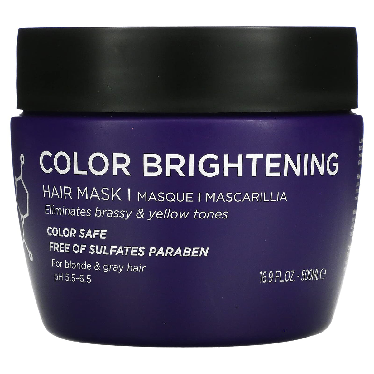 L LUSETA Color Brightening Hair Mask packshot for vibrant color and conditioning.