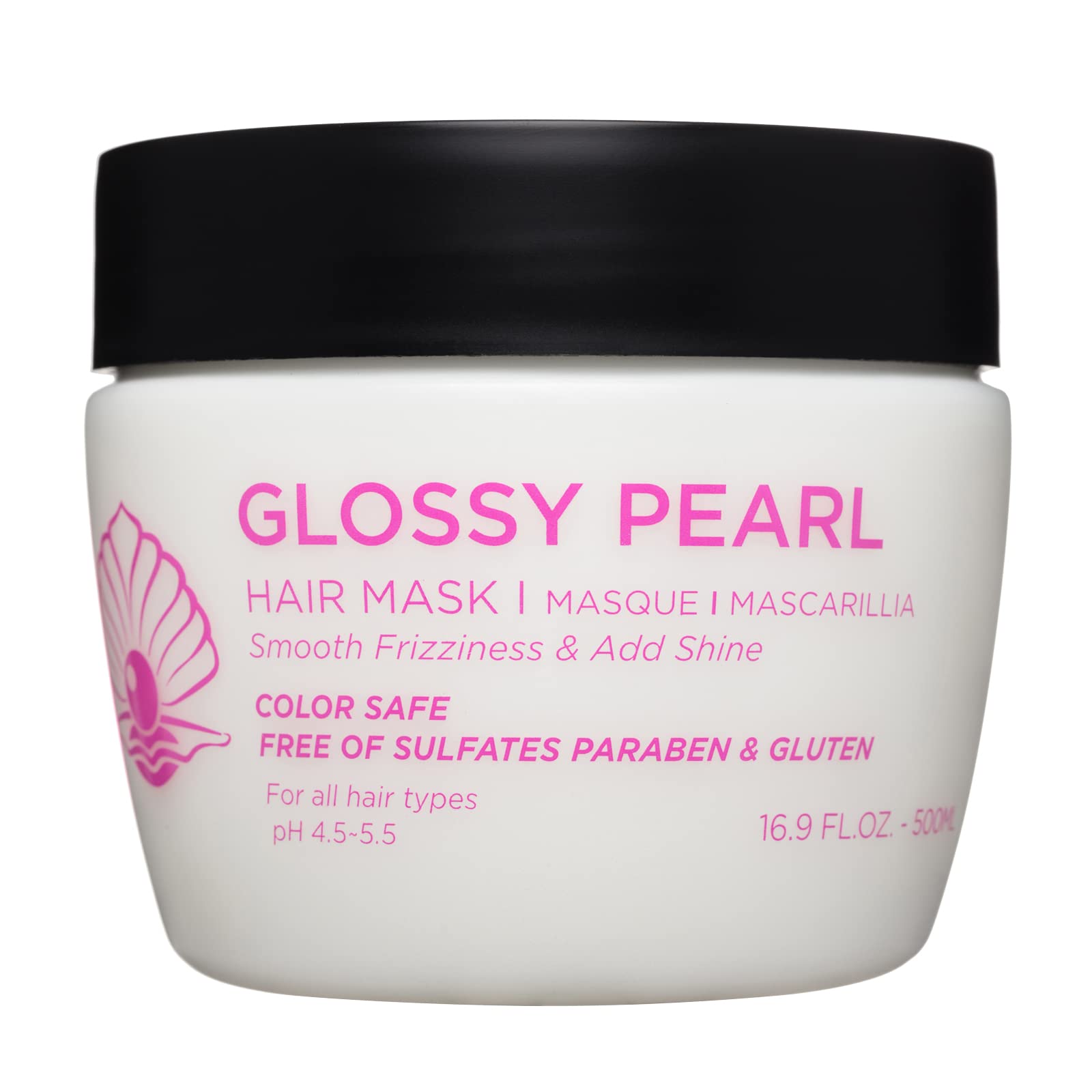 Luseta Glossy Pearl Hair Mask packaging shows premium care for damaged hair