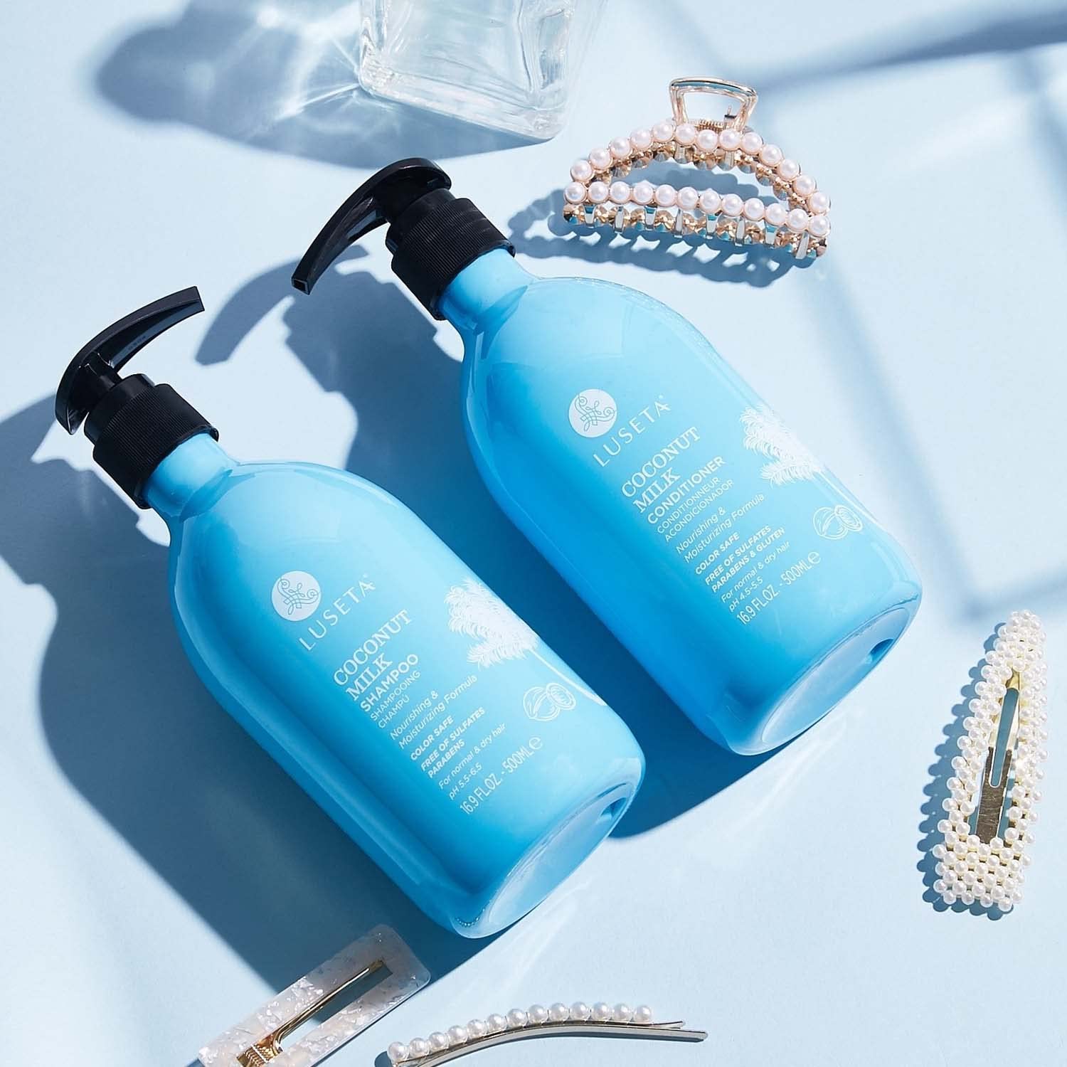 L LUSETA hydrolyzed protein enriched formula coats each strand.