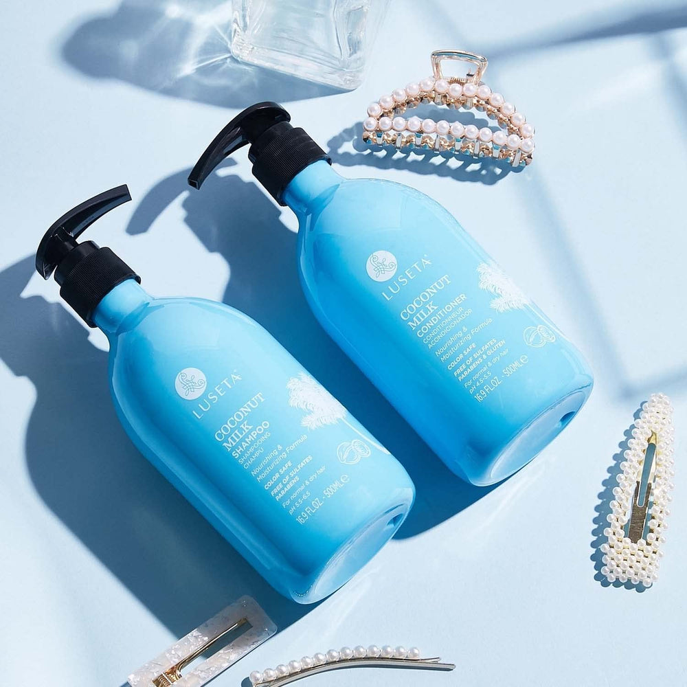 L LUSETA hydrolyzed protein enriched formula coats each strand.
