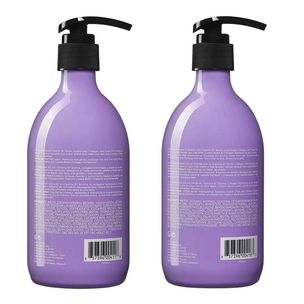 L LUSETA nourishing dry hair care application showcase.
