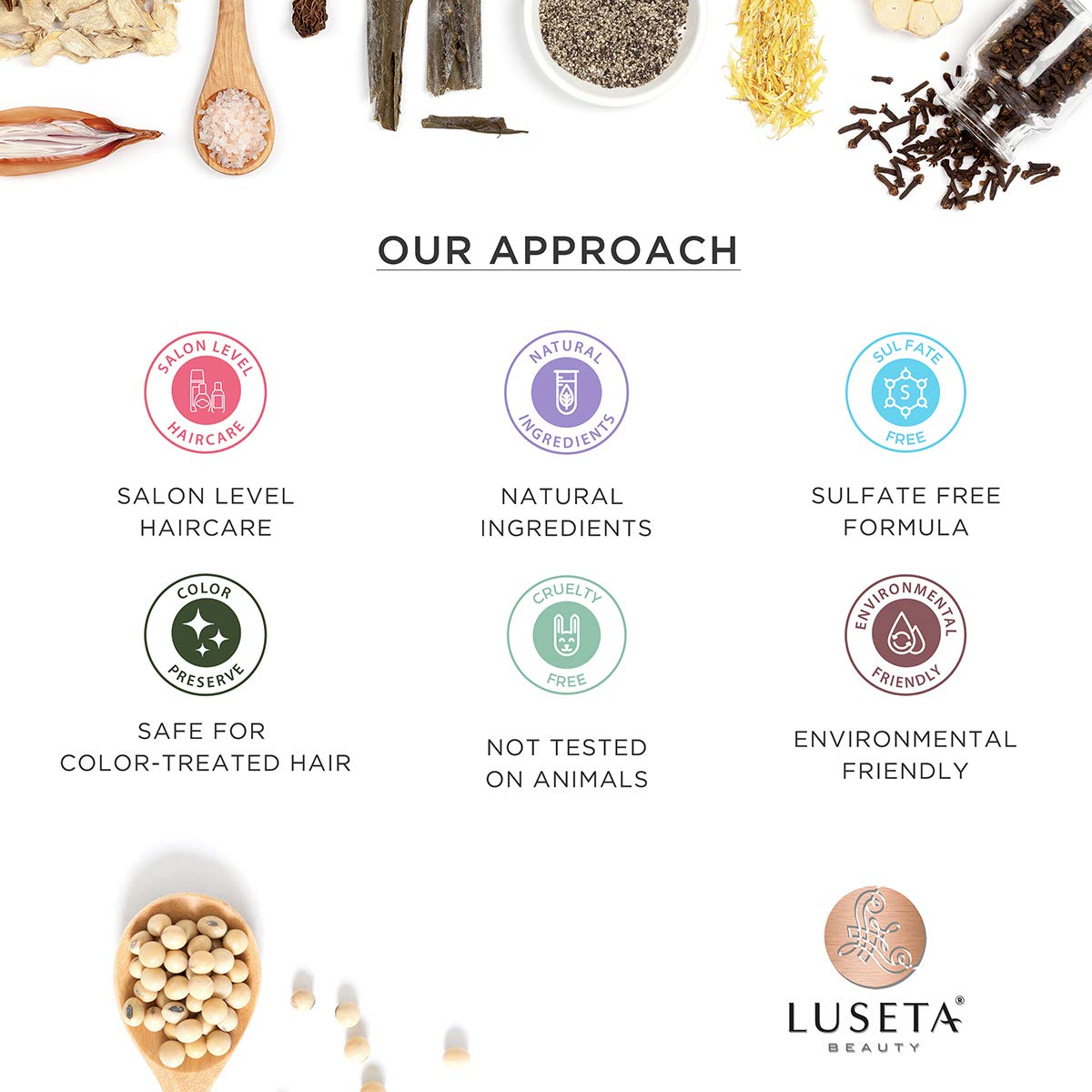 Luseta Tea Tree Oil Shampoo dispensing cap shows easy use.