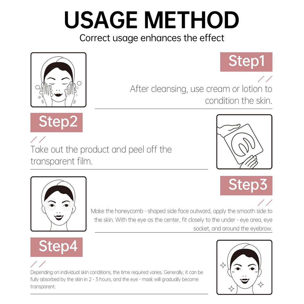 LLVYUO Novoy Rose Eye Patches overnight use for convenient pampering