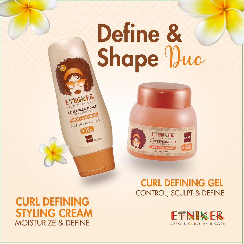 L'MAR ETNIKER curl definition and soft hold after styling