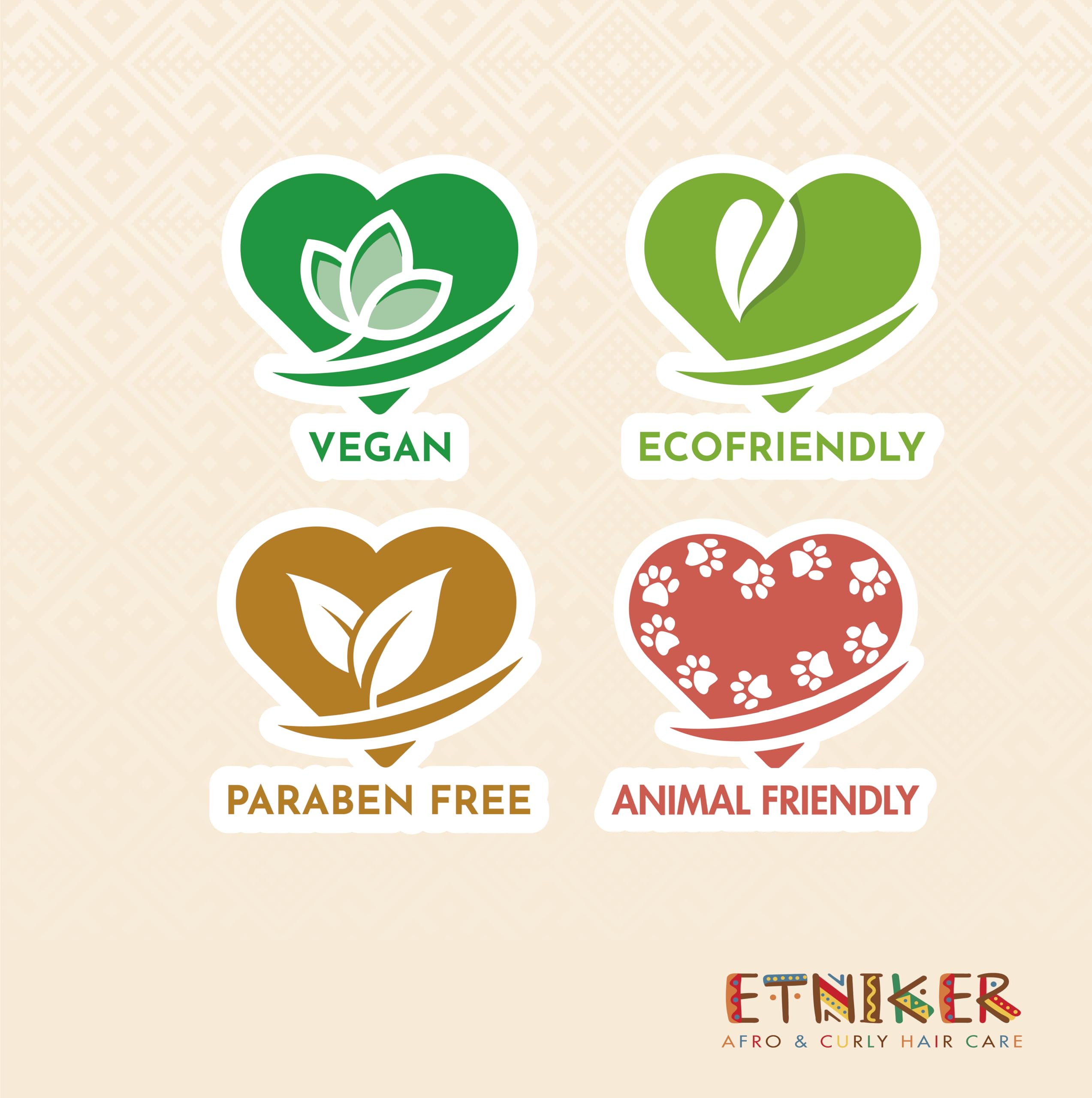 L'MAR ETNIKER product packaging box for premium hair care