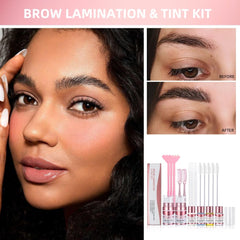 LMDAOO double-color cream in black and brown for natural brow color