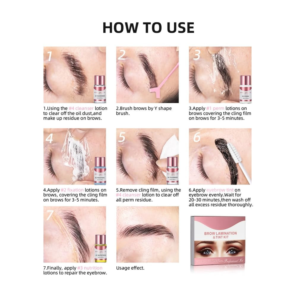 LMDAOO lamination works on all eyebrow types