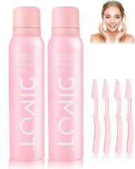 LMDGDS hair identifier spray face showing powder for precise shave