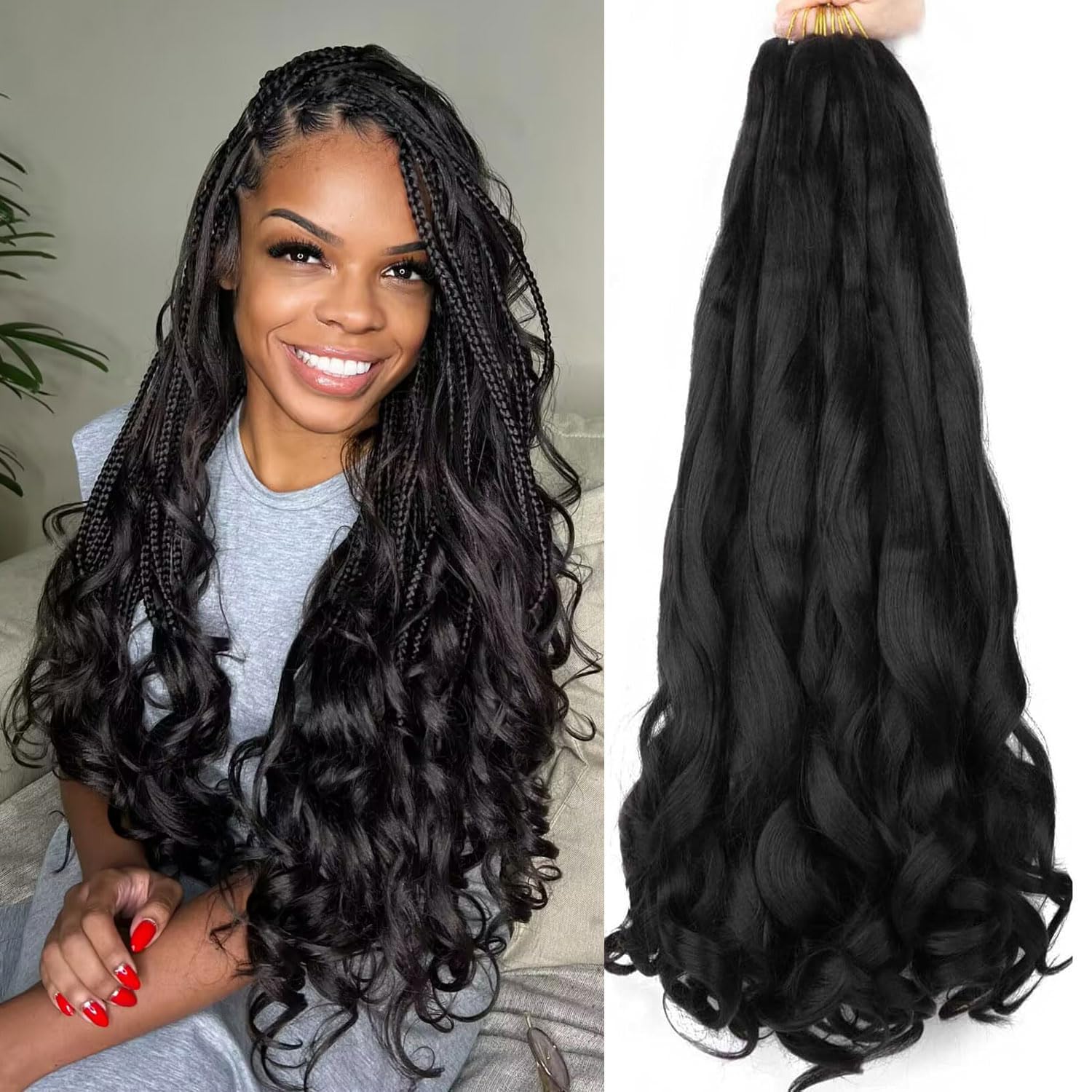 LMZIM Black Women Friendly Braiding Hair offers versatile styling options.
