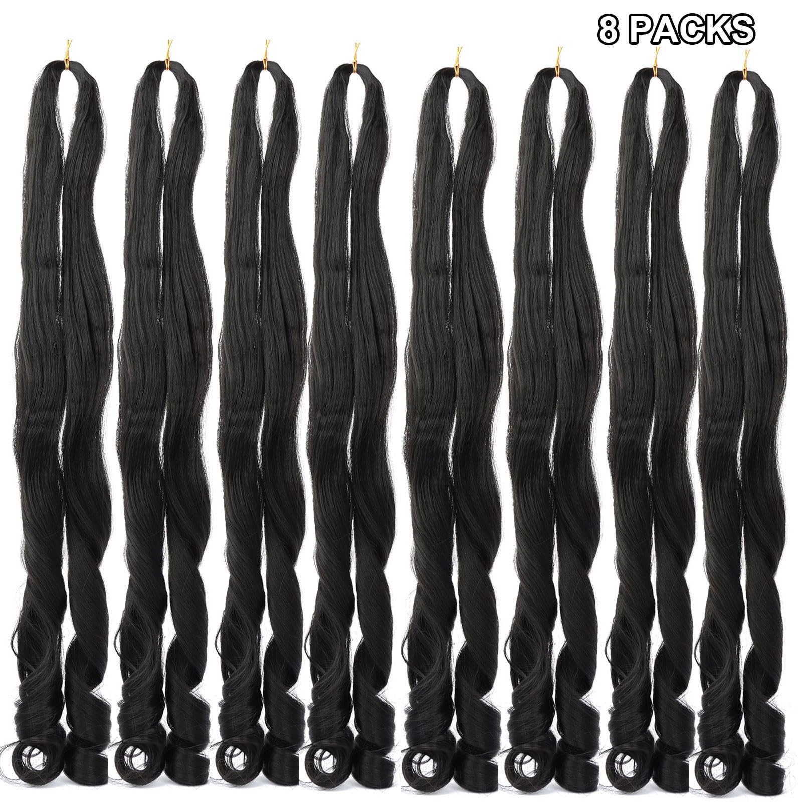 LMZIM Pre-Stretched Braiding Hair for easy installation and reduced tangling.