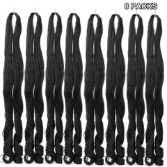 LMZIM Pre-Stretched Braiding Hair for easy installation and reduced tangling.