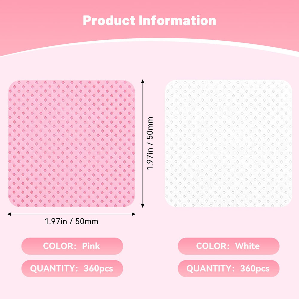 LNDIEHS pink wipes close-up showing lint-free texture for clean nails.