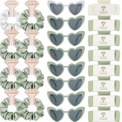 Loanzeg bridesmaid scrunchies bulk pack for wedding party styling