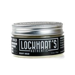 Applying Lockhart's Heavy Hold pomade improves grip and long-lasting hold during styling