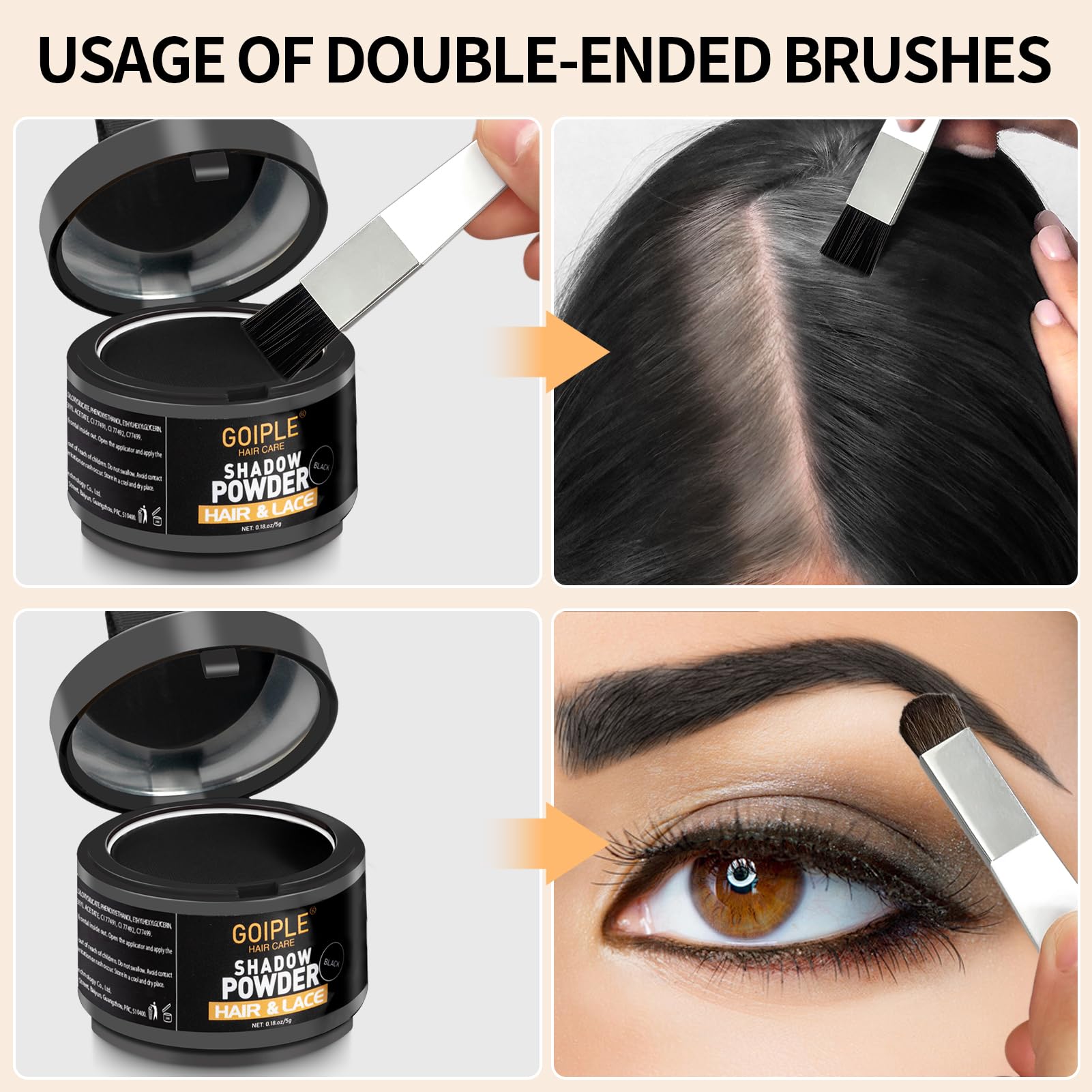 Lockmio Beard Line Powder for precise edge definition.