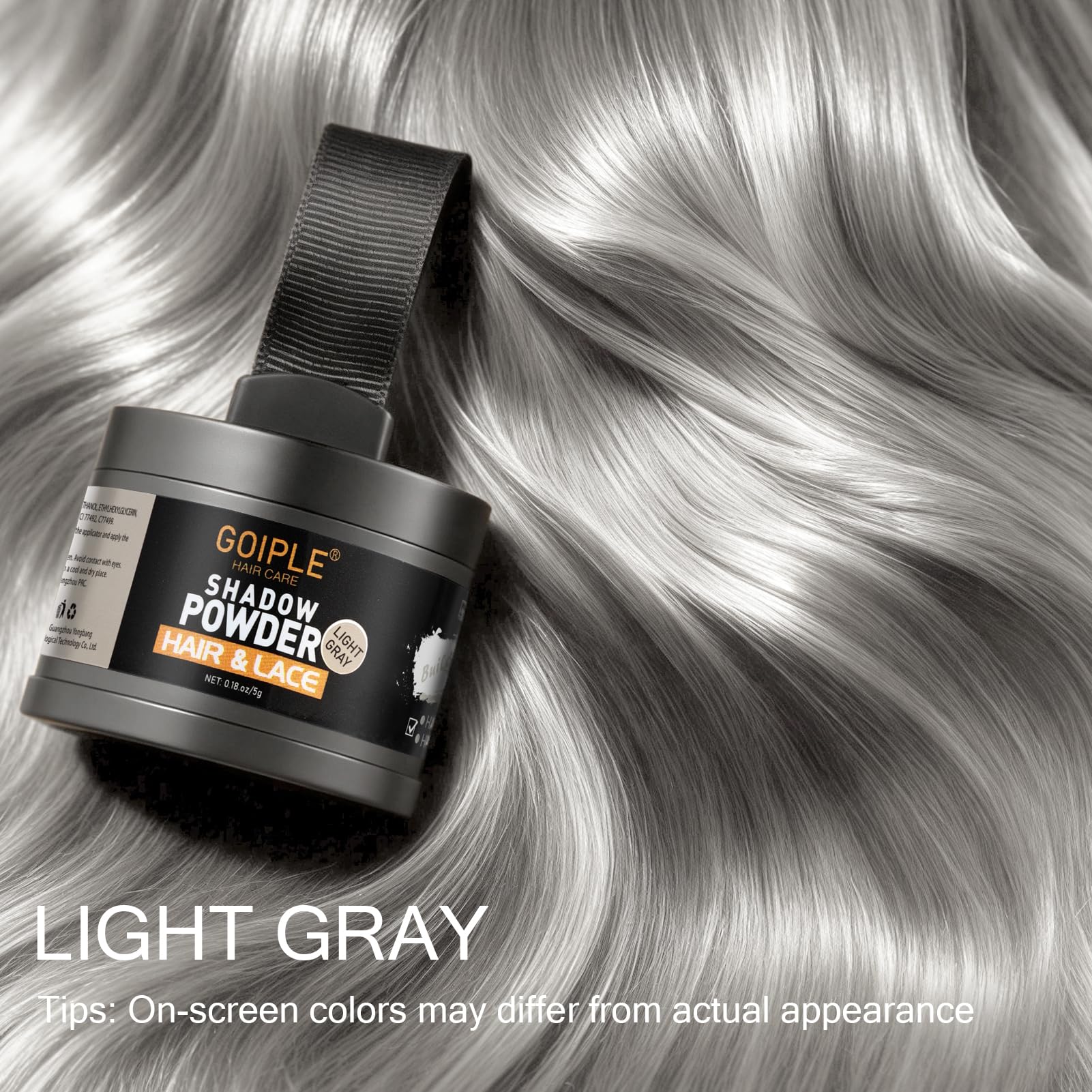 Lockmio Root Cover-Up Powder used on bald spots creates seamless, temporary concealment.