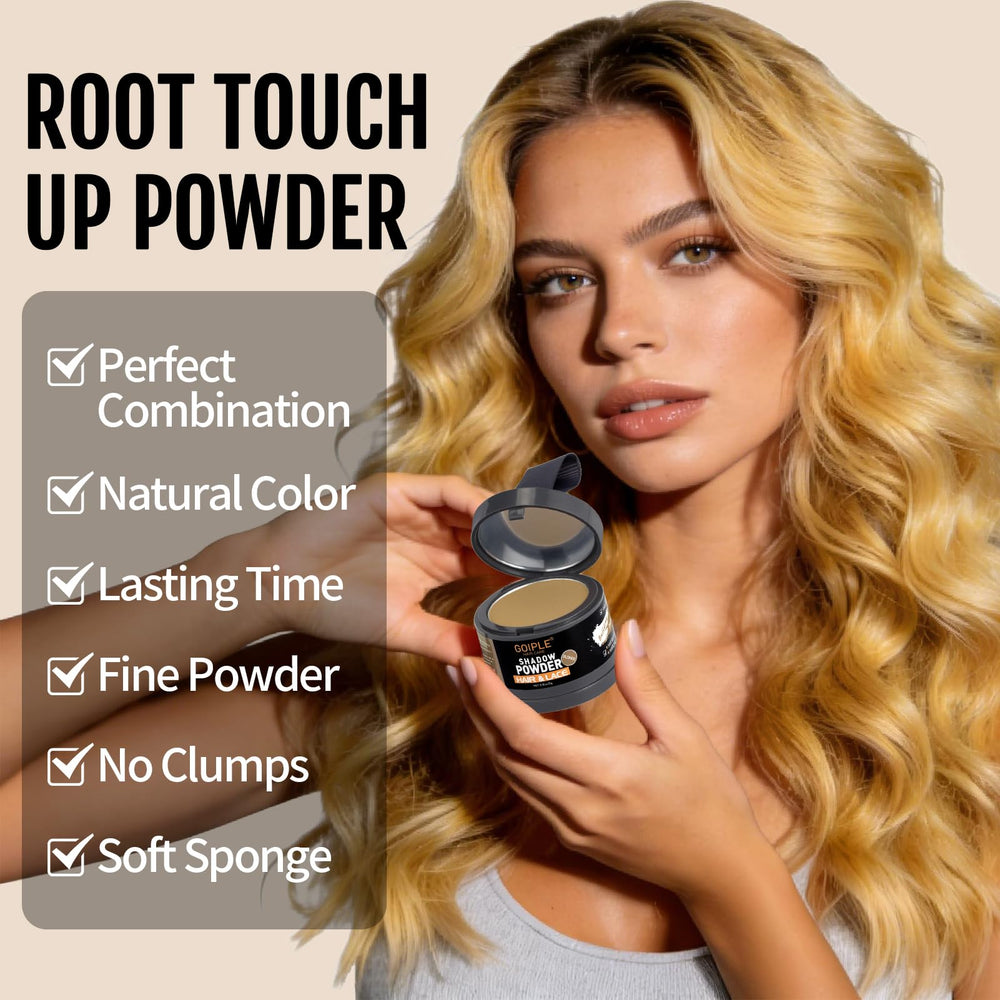 Lockmio Root Cover Up Powder defines hairline for versatile styling.