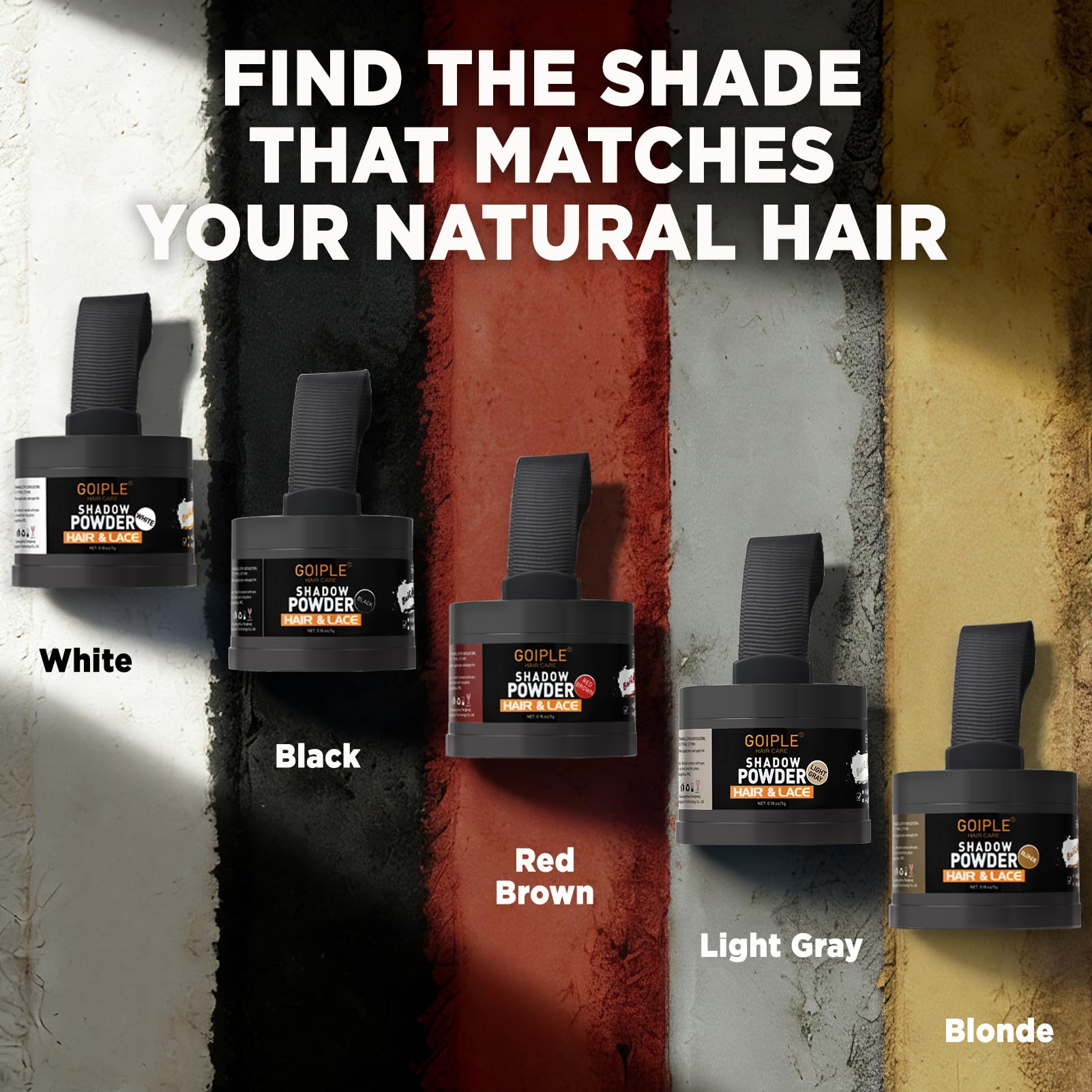 Lockmio Root Cover-Up Powder delivers a soft, natural-looking finish that washes out.