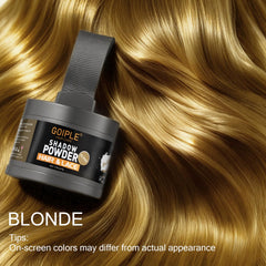 Lockmio Root Cover Up Powder being applied to the hairline for easy concealment.