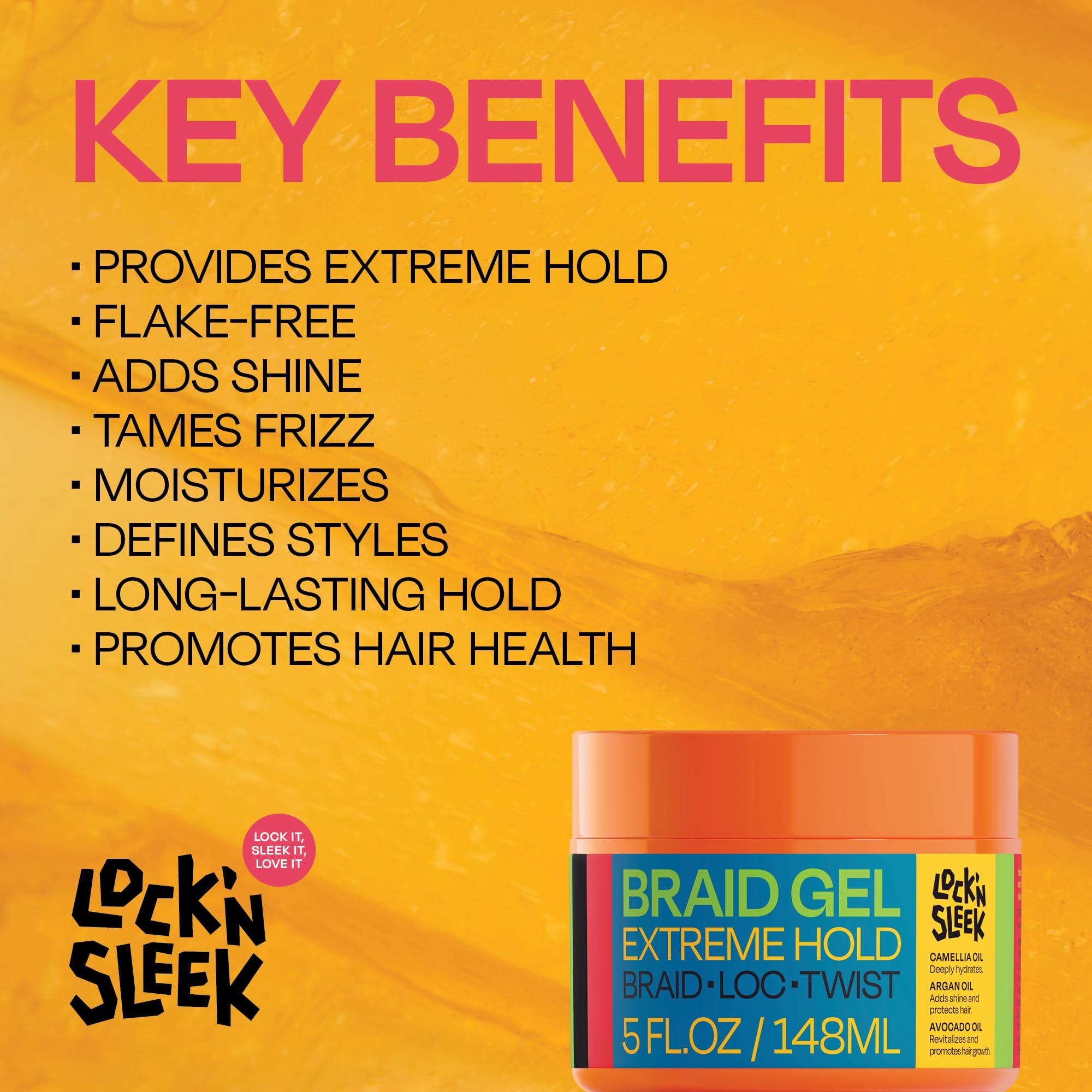 LOCK'N SLEEK Braid Gel being used for edge-control on baby hairs.