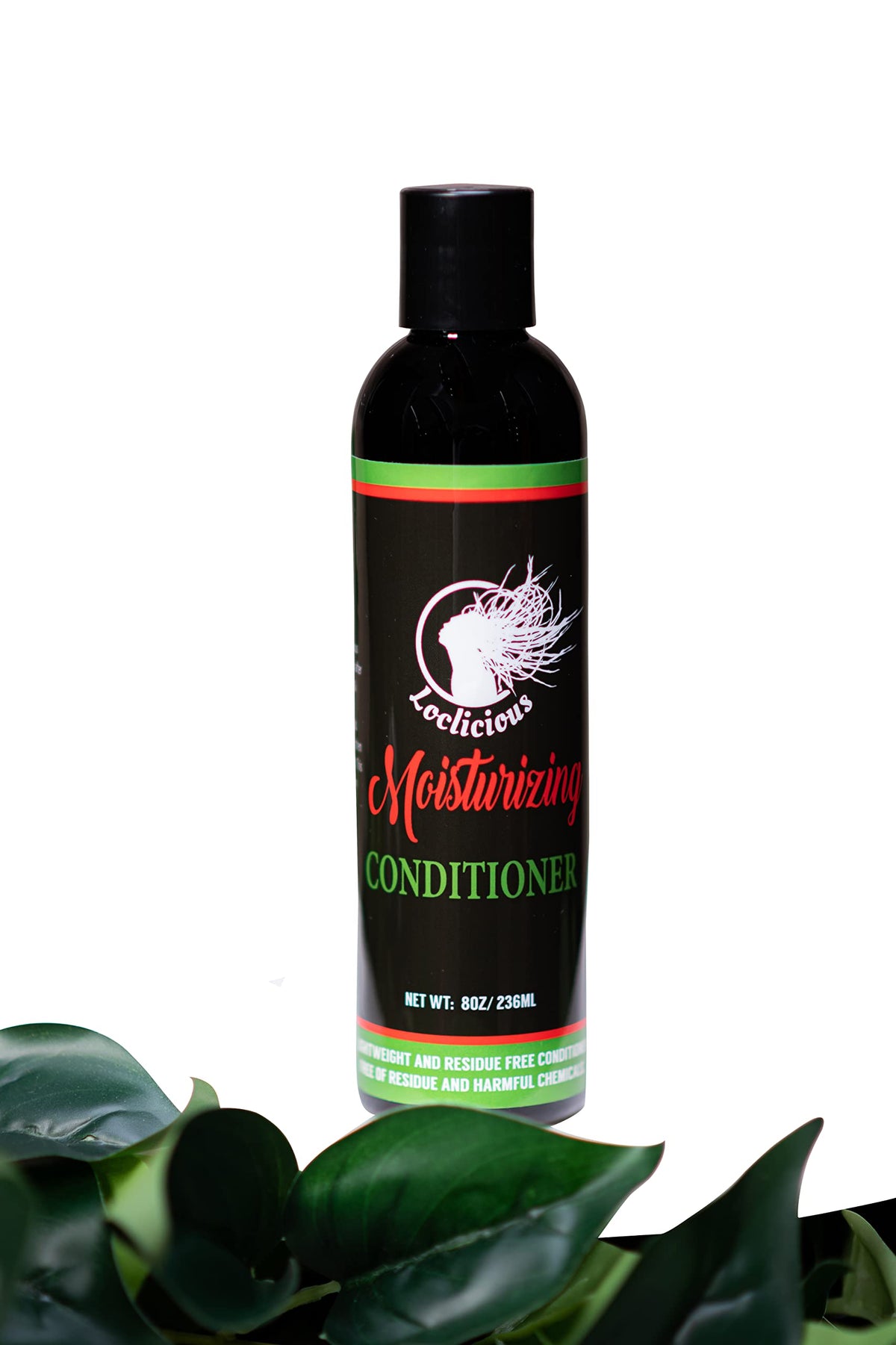 Loclicious moisturizing conditioner bottle for hydrating locs and loose natural hair.
