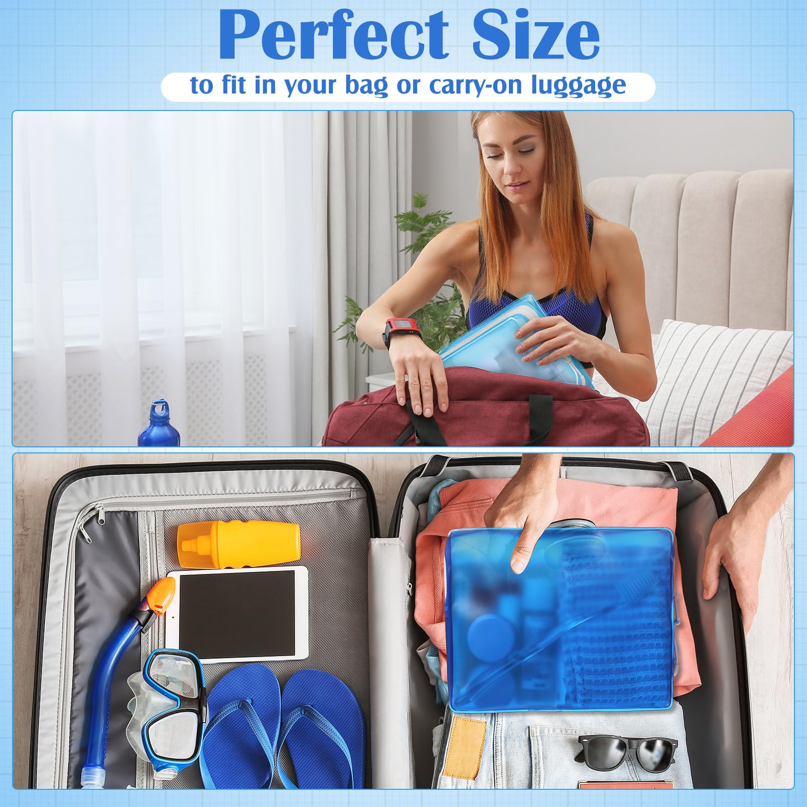 Locmeo compact bags fit in handbags or backpacks.