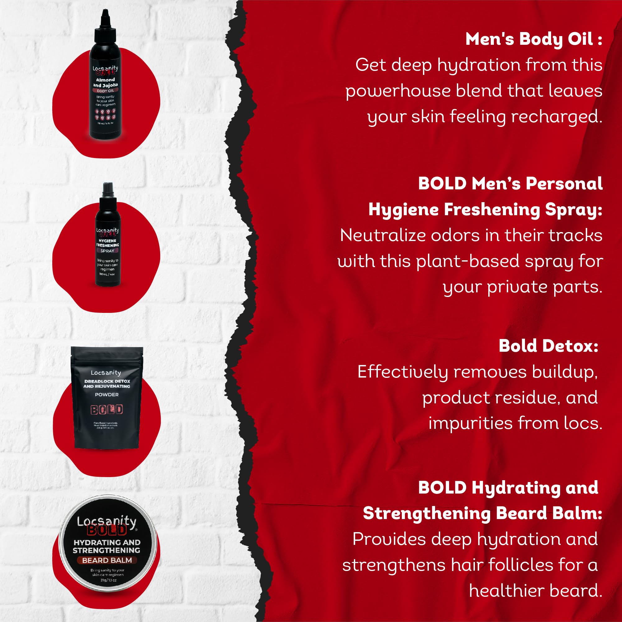 Locsanity Bold Hygiene Spray provides on-the-go freshness.