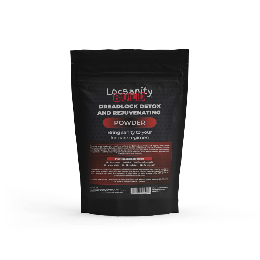 Locsanity Bold Locs 8oz bag highlighting value and long-lasting supply.
