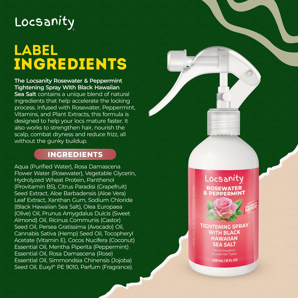 Locsanity bottle pour application supports quick daily refresh.