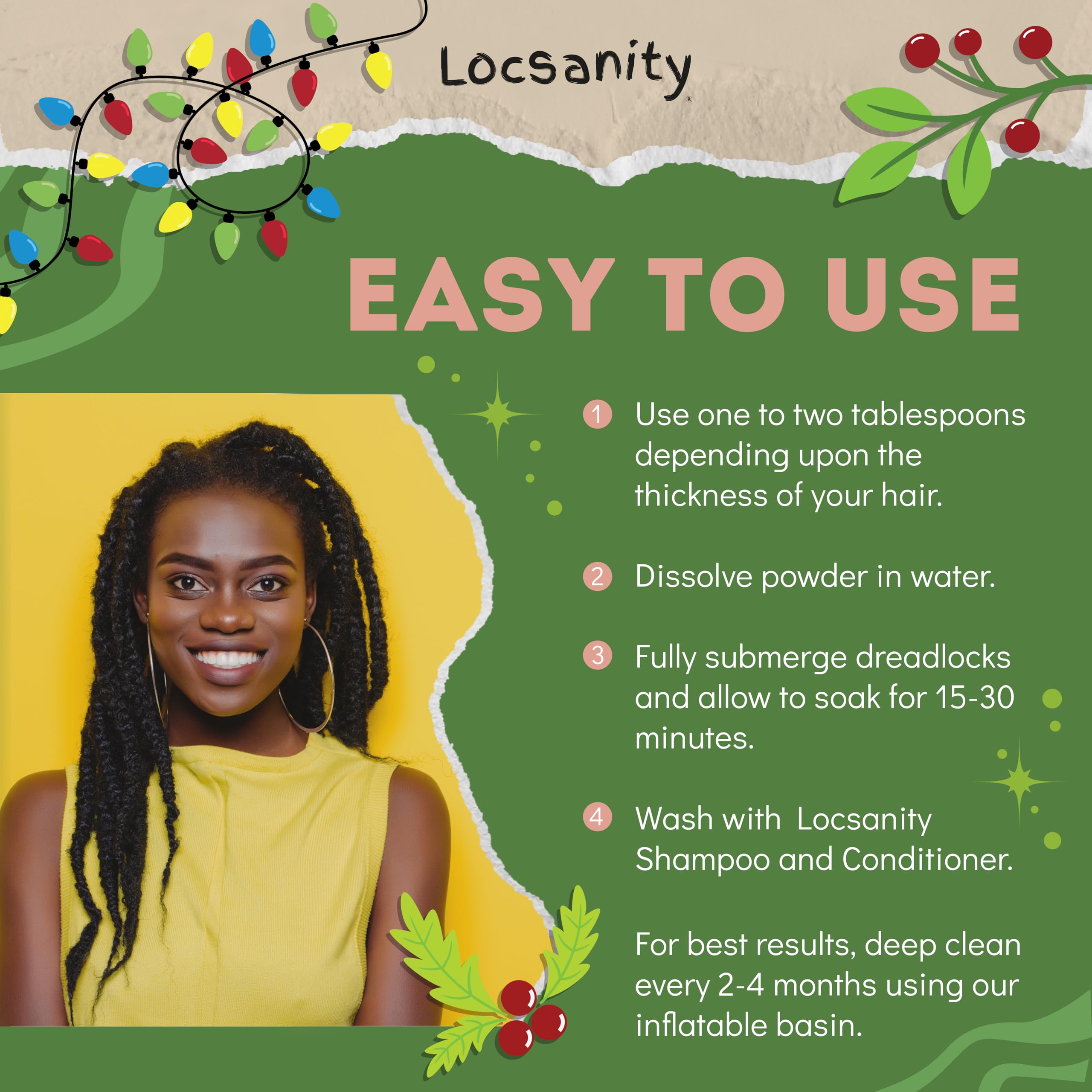 Locsanity dreadlock detox after-treatment reveals refreshed locs.