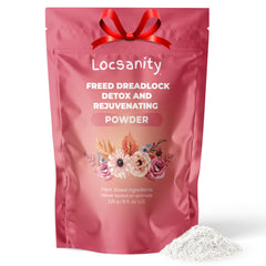 Locsanity Dreadlock Detox bottle pour for easy deep cleansing.