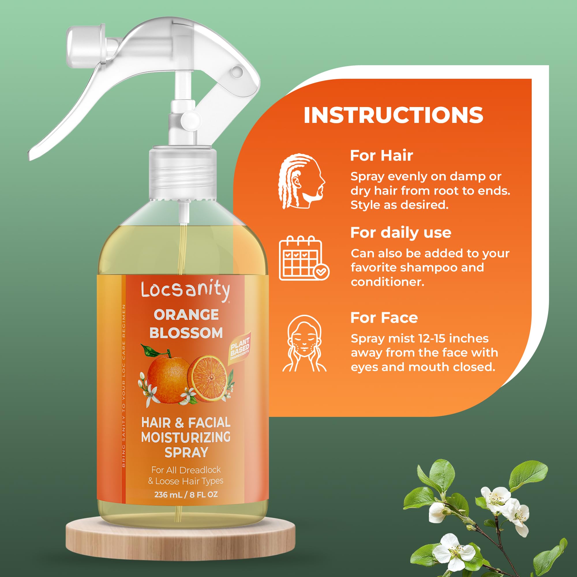 Applying Locsanity spray to dreadlocks for lightweight hydration