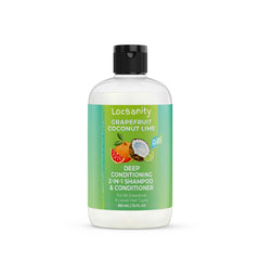 Locsanity Grapefruit Coconut & Lime 2-in-1 bottle for gentle cleansing and hydration of locs