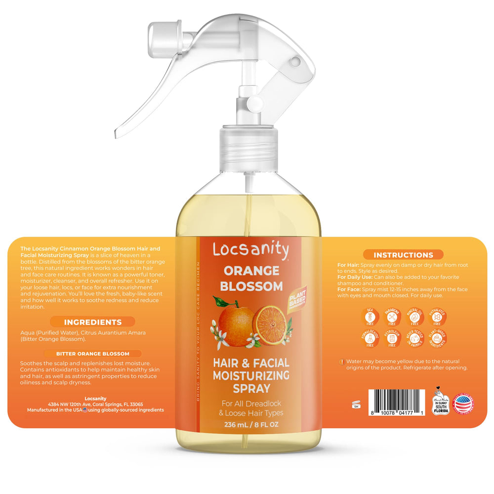 Soft orange blossom fragrance from Locsanity loc spray