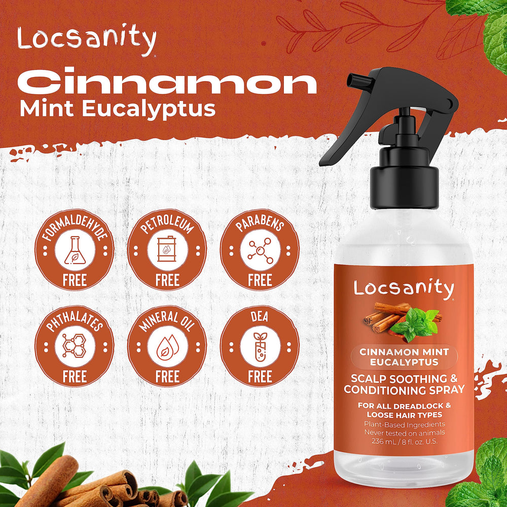 Locsanity ready-to-use spray supports daily hair care routines.