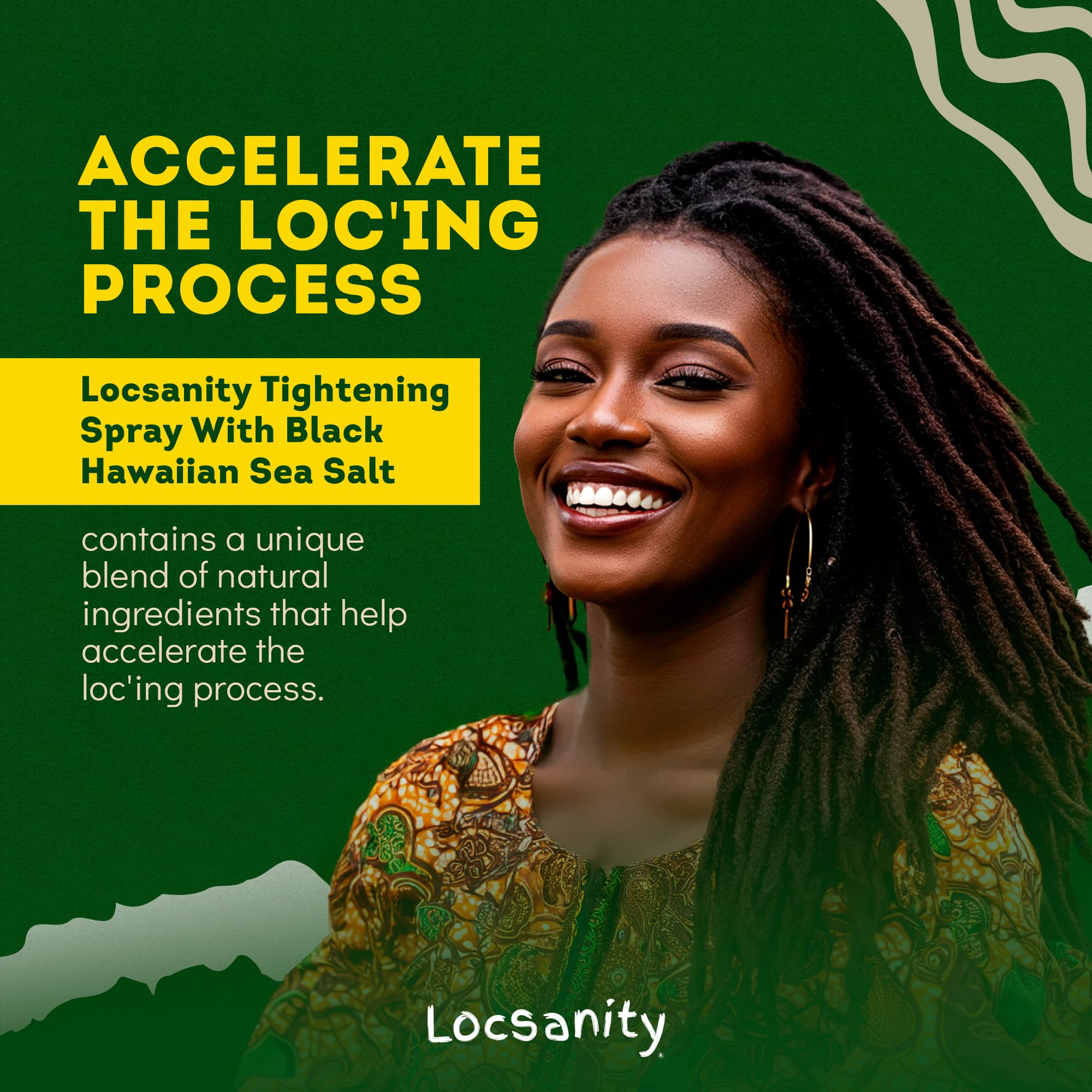 Locsanity rosewater peppermint ingredients layout highlights key actives.