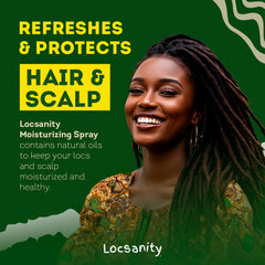 Spray cap on Locsanity bottle for easy application