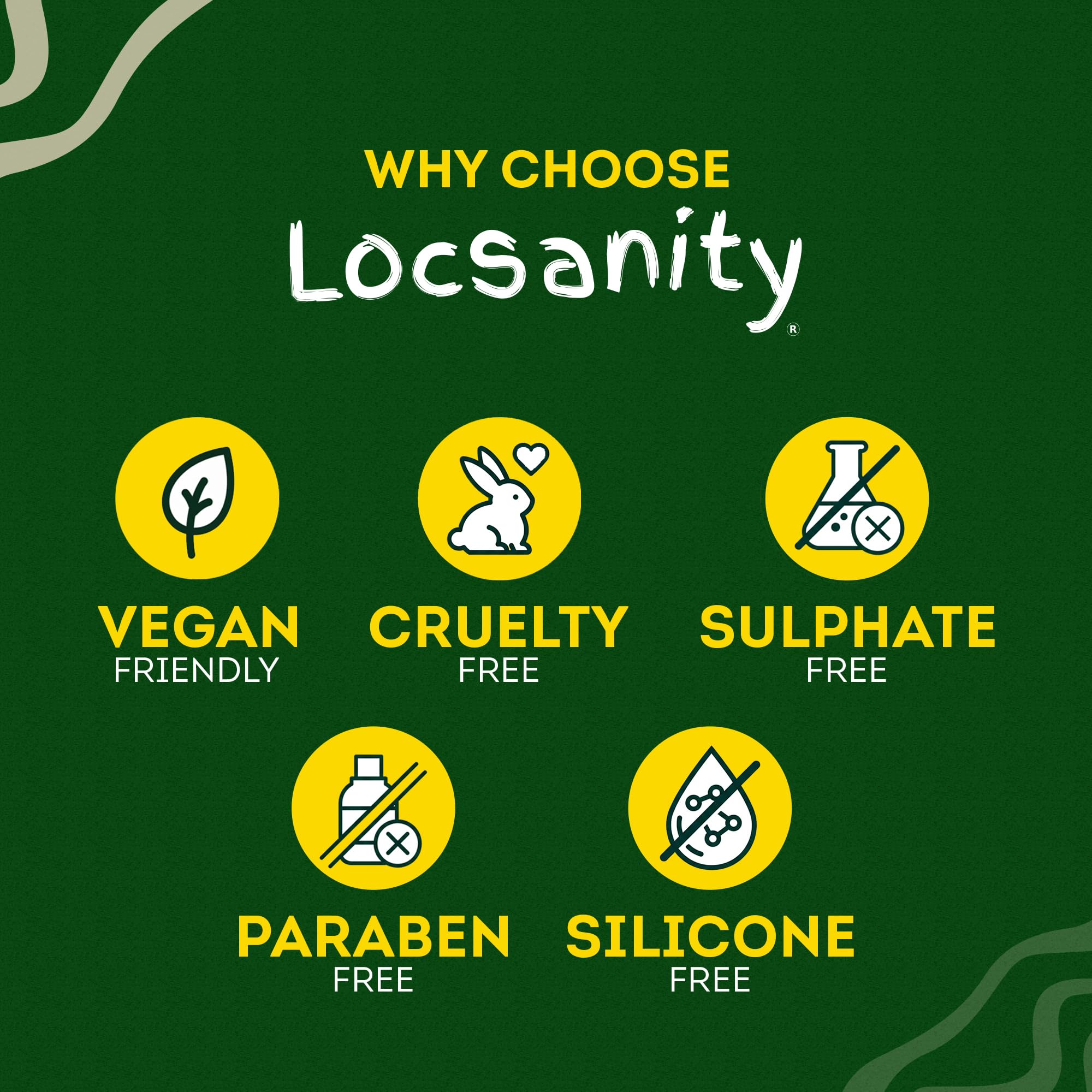 Rosewater and peppermint ingredients promote gentle scalp care with Locsanity
