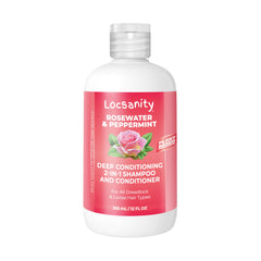 Locsanity Rosewater Peppermint two-in-one shampoo conditioner bottle for dreadlocks