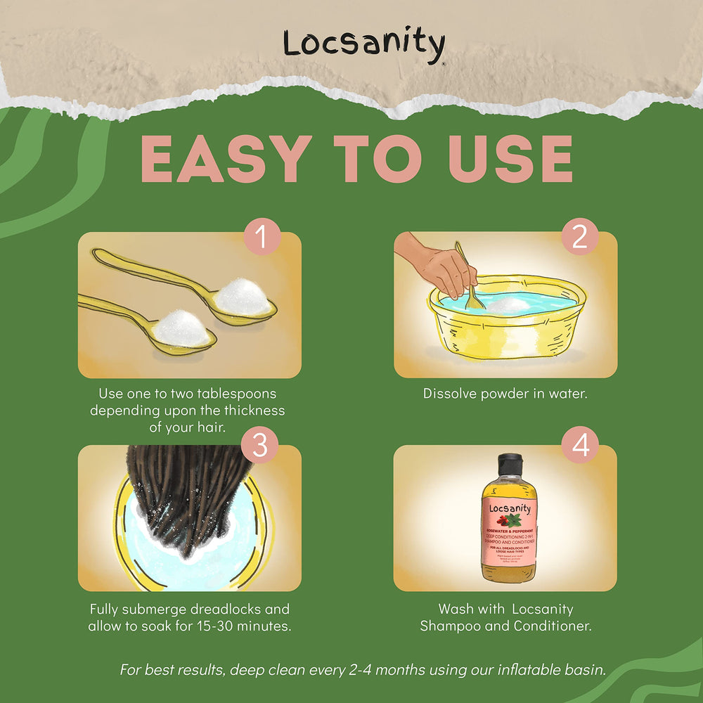 Locsanity spa-day treatment vibe with towels and plants