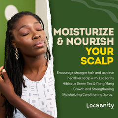 Locsanity spray nozzle mist for even scalp hydration