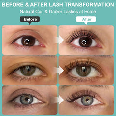 Loeland lash lift lotion bottle close-up highlighting a gentle nourishing formula