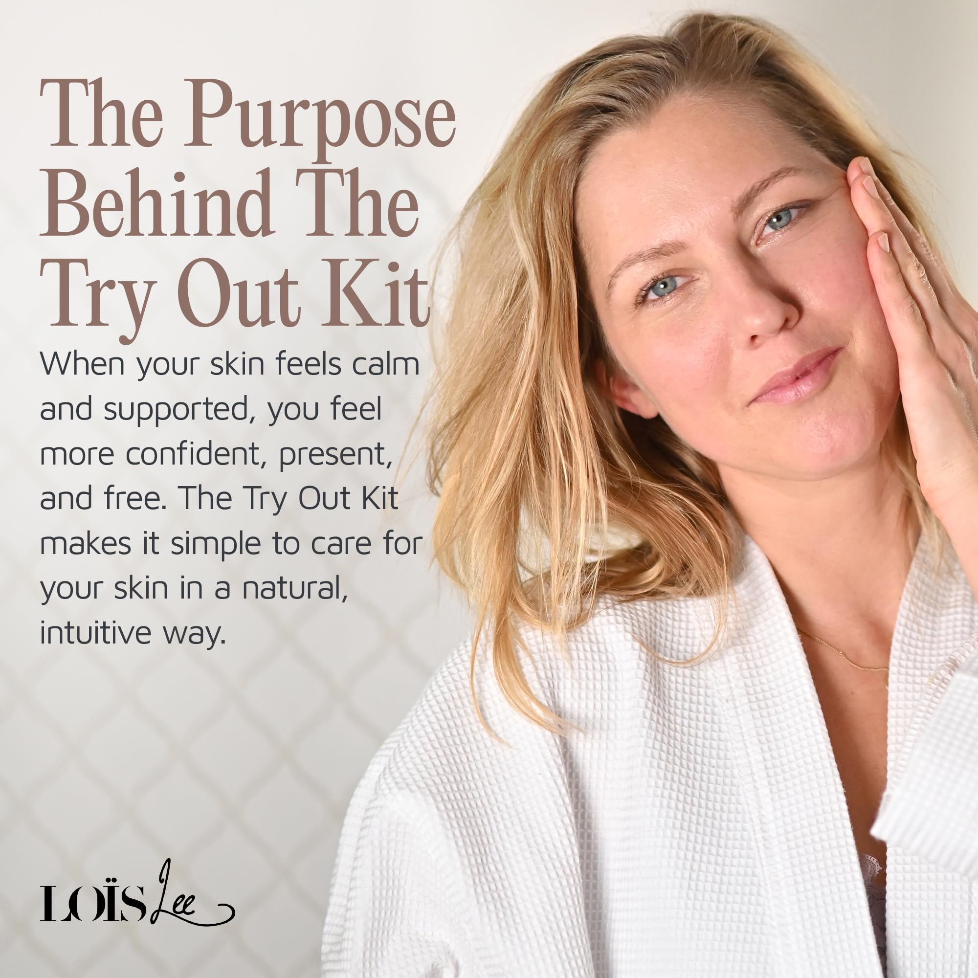 Lois Lee Try-Out Kit Dutch-made promise highlights purposeful ingredients