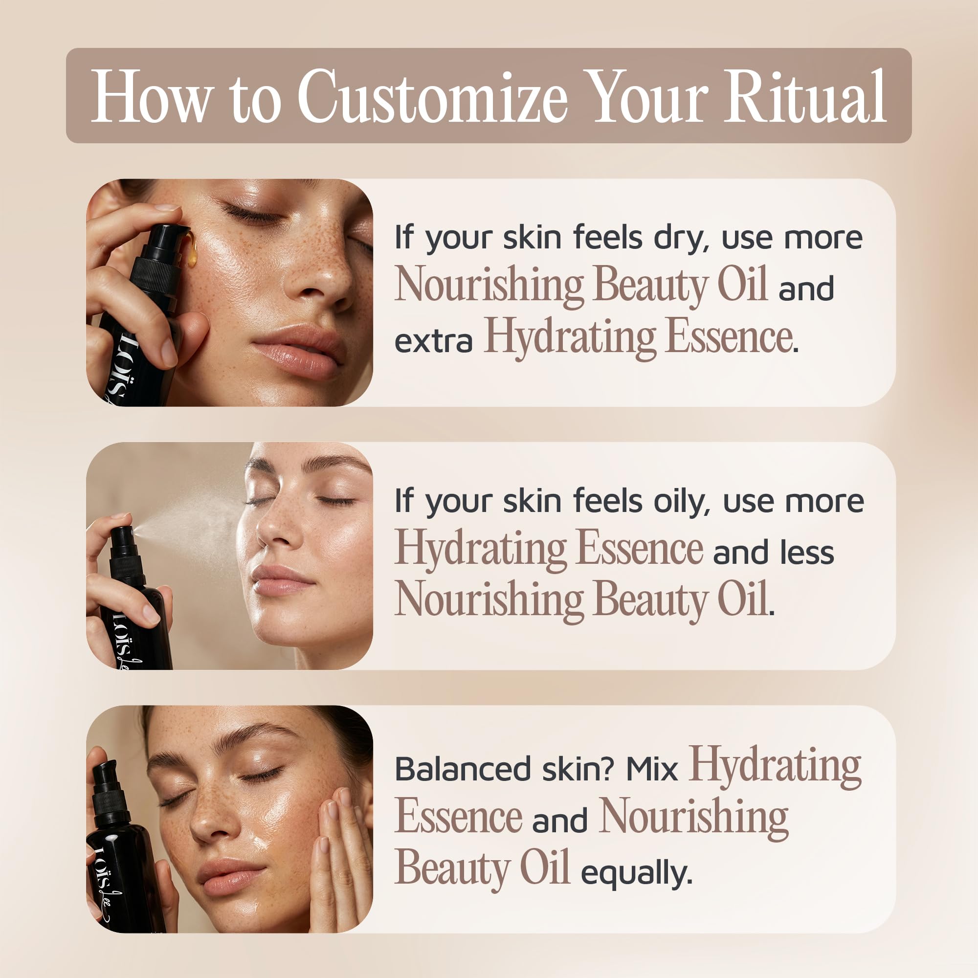 Lois Lee Try-Out Kit organic cleansing cloth complements quick, clean rituals