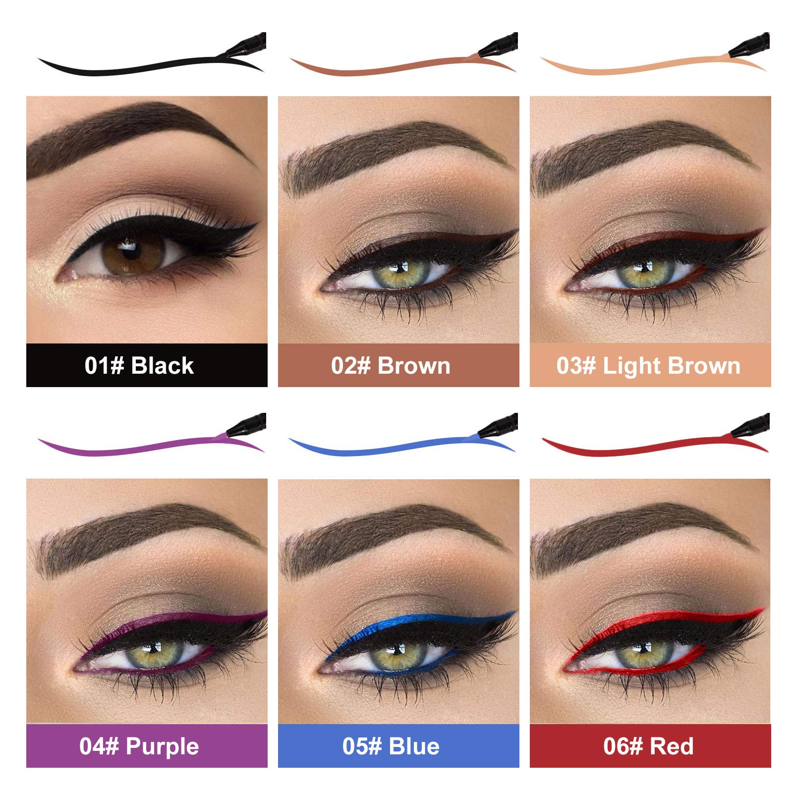 LOKFAR smudge-proof formula keeps bold lines throughout the day