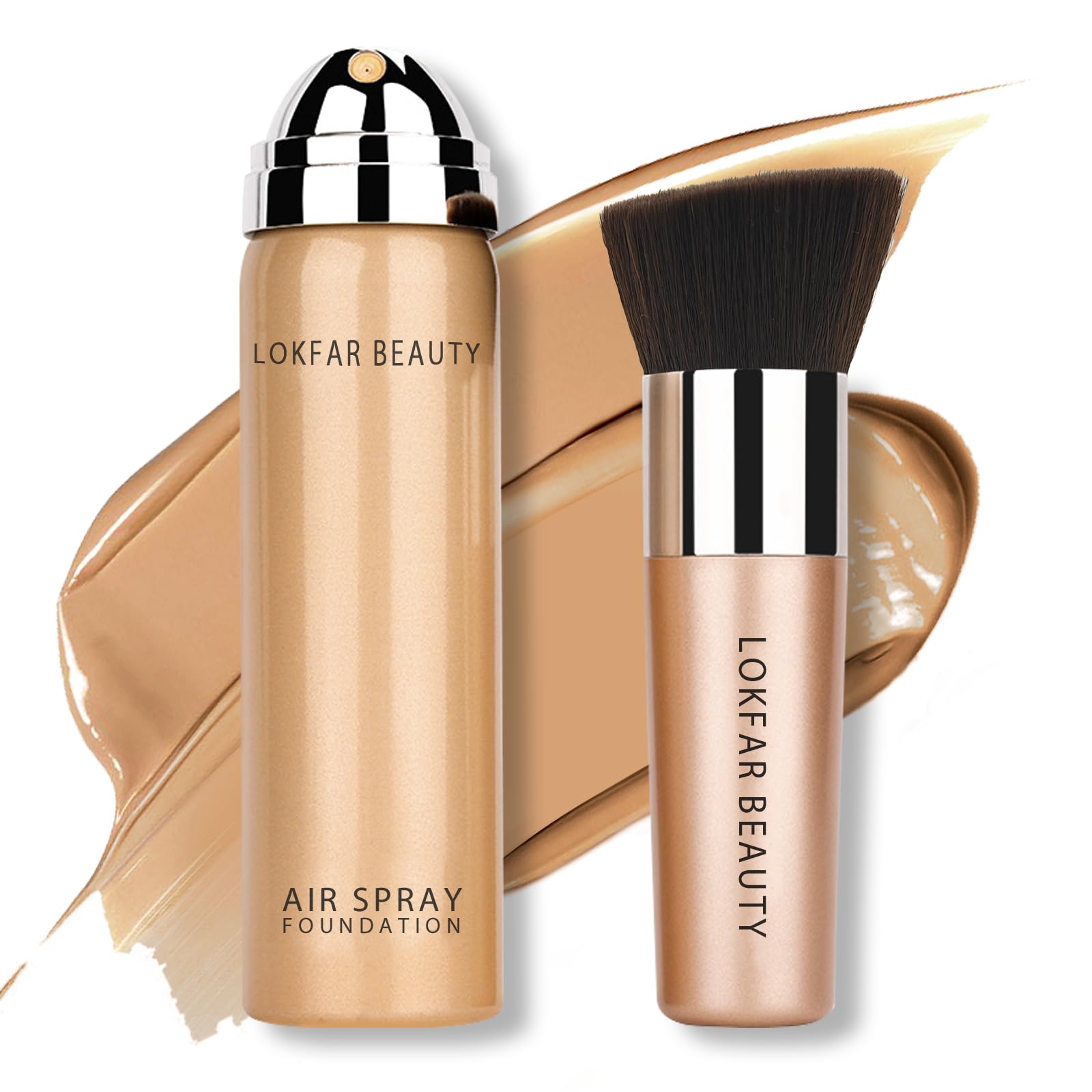 LOKFAR AirBrush Foundation Spray bottle ready for flawless airbrushed skin