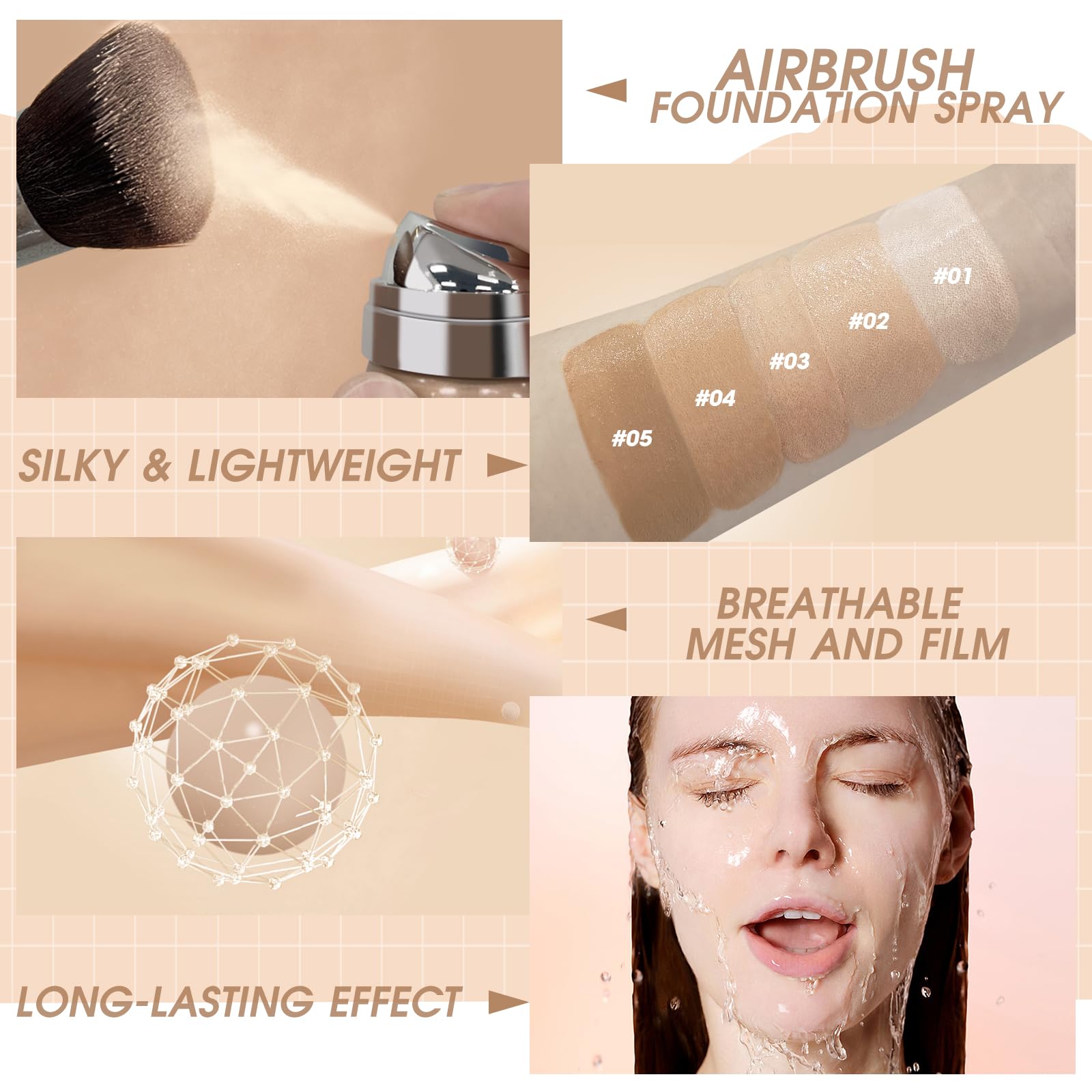 LOKFAR breathable lightweight texture suits all skin types