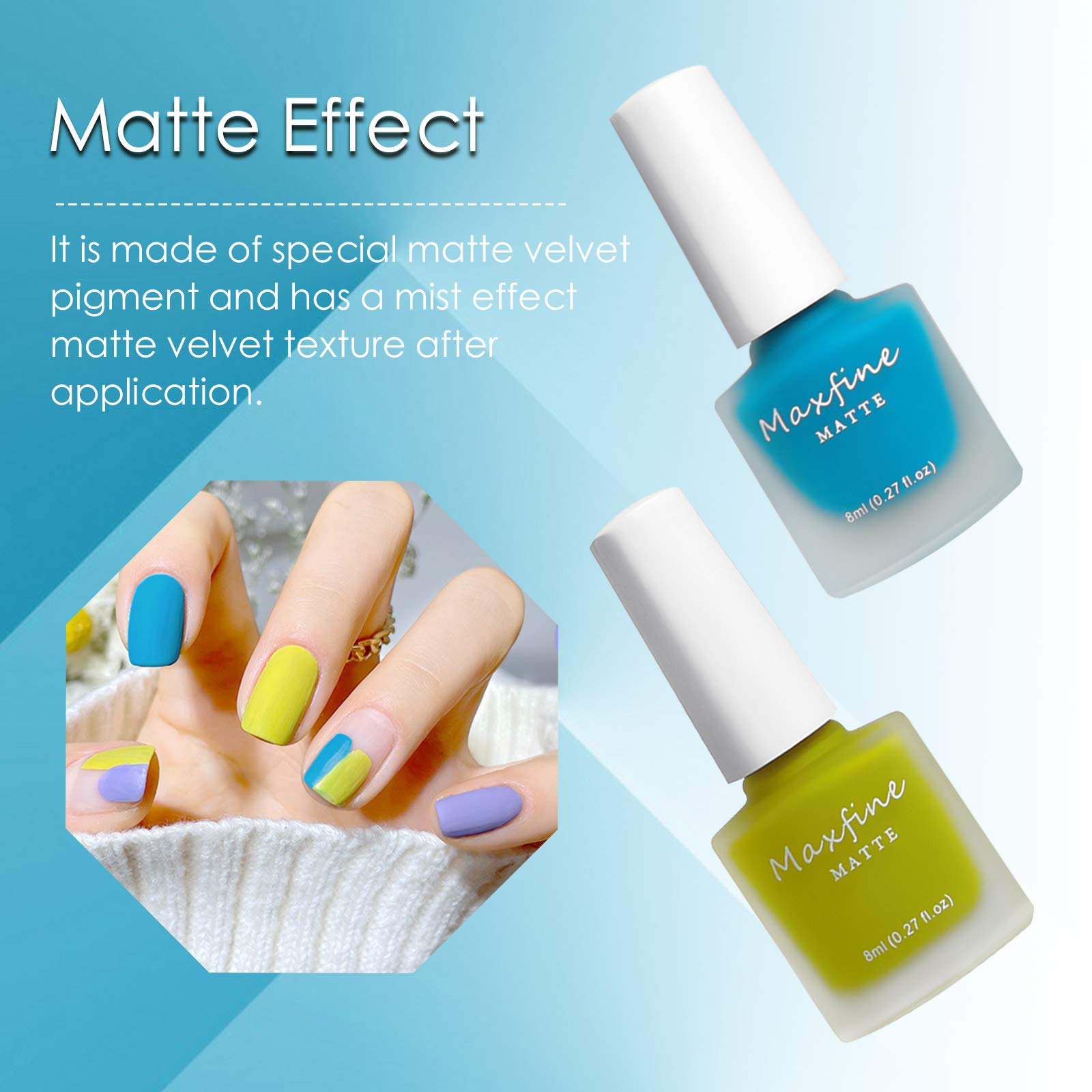 LOKFAR easy-apply matte nail polish suitable for beginners