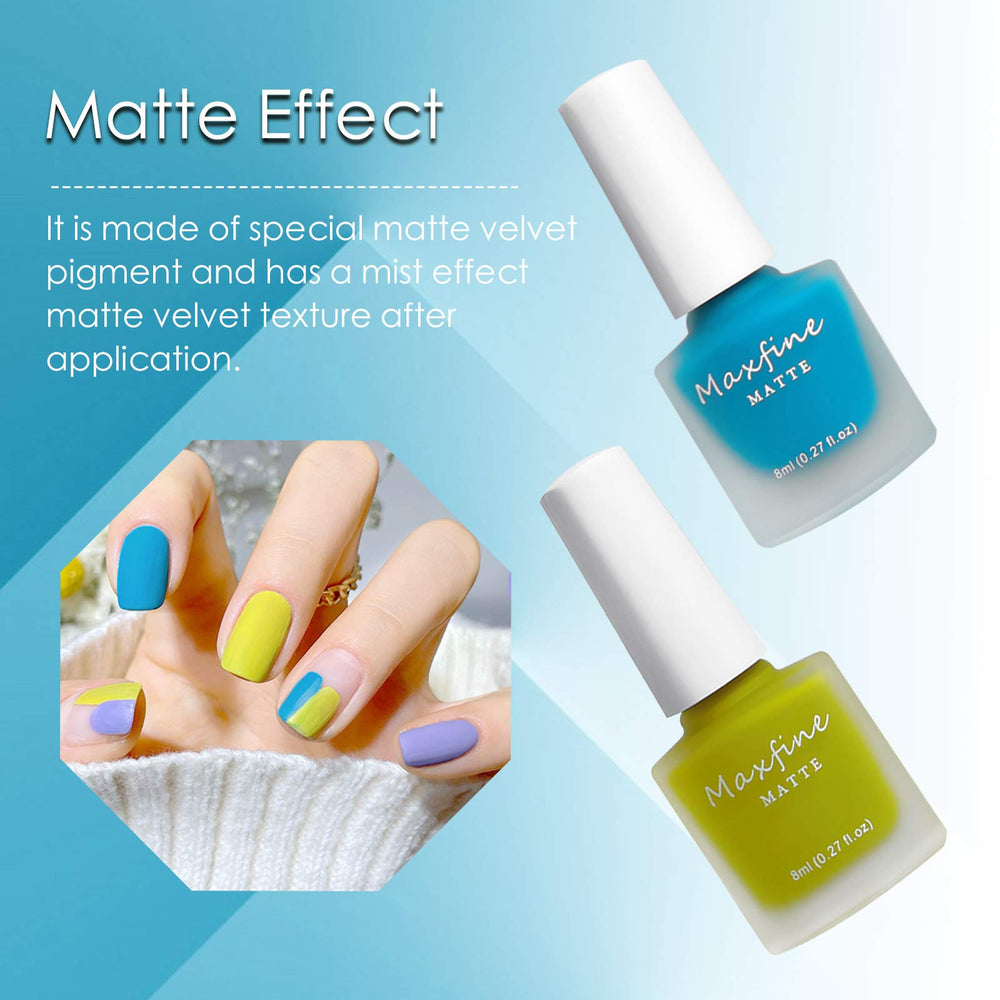LOKFAR easy-apply matte nail polish suitable for beginners