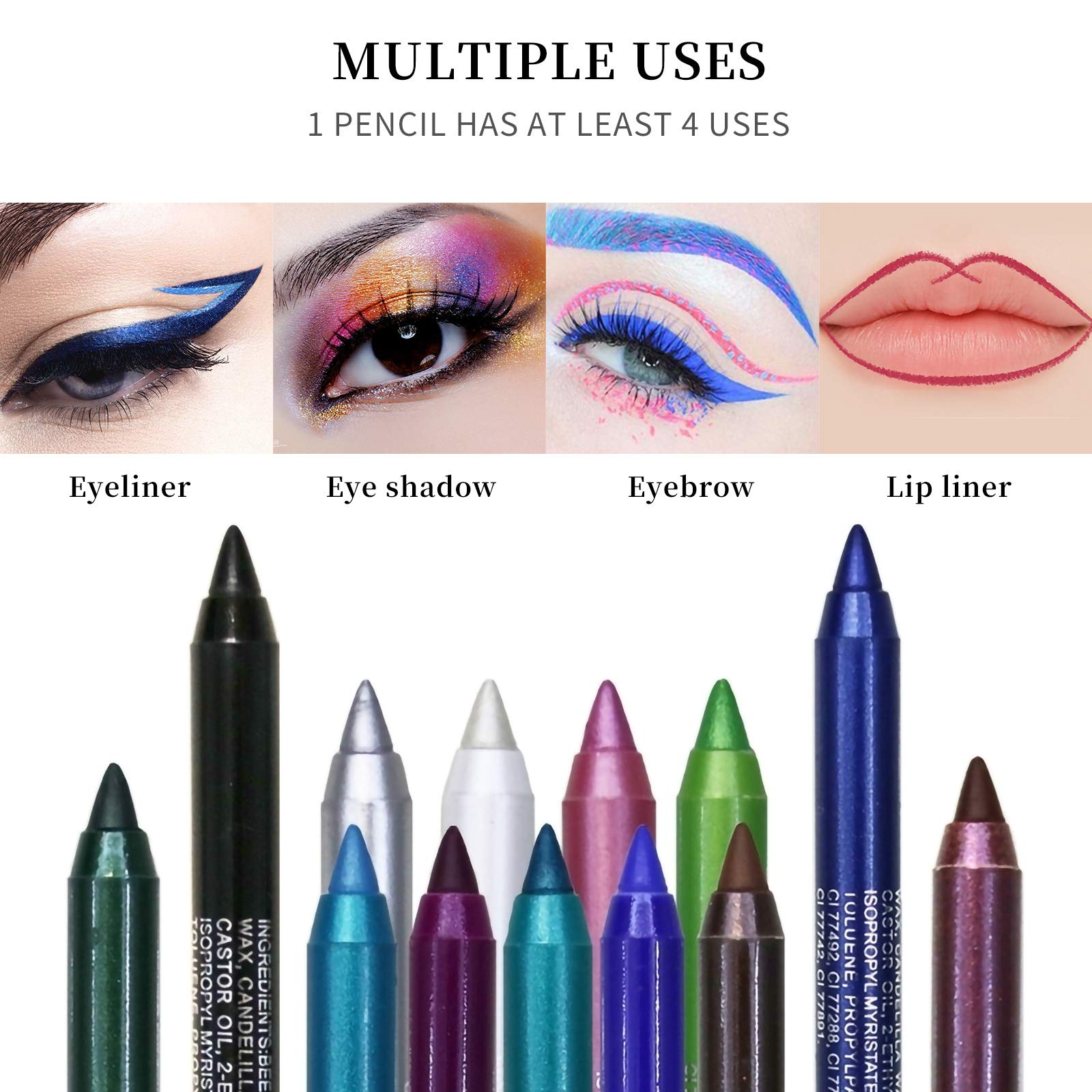 LOKFAR multi-use pen serves as eyeliner, eyeshadow, or highlighter for quick edits.